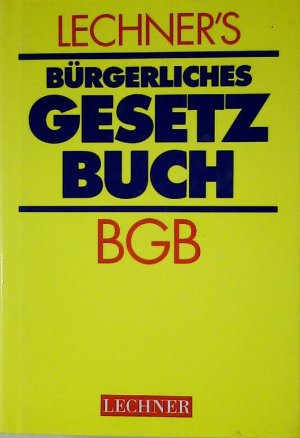 gebrauchtes Buch – kollektiv – Bürgerliches Gesetzbuch und zugehörige Gesetze  Einführungsgesetz - AGB-Gesetz - Ehegesetz - Wohnungseigentumsgesetz - Gesetz zur Regelung der Miethöhe.....Die Gesetzesnummern 1 bis 5 bezeichnen die einzelnen Bücher des BGB