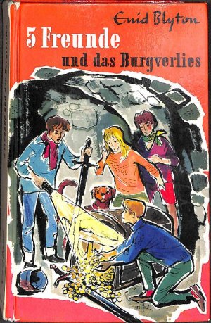 gebrauchtes Buch – Enid Blyton – Fünf Freunde und das Burgverlies Band. 18 der Abenteuerserie von Enid Blyton mit Illustrationen von Eileen A.Spor