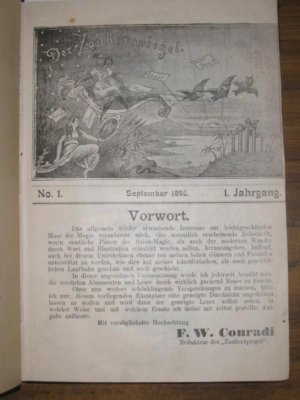 antiquarisches Buch – Conradi, Friedrich Wilhelm (Red – Der Zauberspiegel / Die Zauberwelt. Sammelband mit 1) Zauberspiegel No. 1 September 1895, 1.Jg. UND Ausgaben der Zeitschrift Zauberwelt 2) No. 4 April 1895, I. Jg. 3) Nr. 7-12 1895, 1. Jahrgang. 4) 2. Jahrgang Nrn.1-9. 5) 3. Jahrgang No. 1-6.