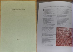 Das Geisterschloß / Geisterschloss . Aus dem Amerikanischen von Arno Schmidt. Mit 2 farbigen Holzschnitten von Jürgen Wölbing.