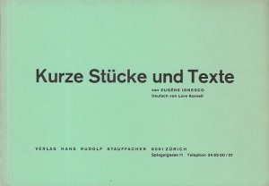 Kurze Stücke und Texte.