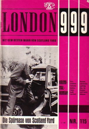 gebrauchtes Buch – London 999 – London 999. Konvolut mit 28 Heften. Enthalten sind: 1) Bd.119: Kendall King. Der Amerikaner in London. 2) Bd.132: Kendall King. Tatort: Brighton.(Umschlag locker). 3) Bd.134: Rolf Murat. Auch Gangsterbosse können weinen. 4) Bd.143: Kendall King. Warum starb Harry Crowden?. 5) Bd.148: Kendall King. Heißes Blut und kalter Ehrgeiz. 6) Bd.172: John Skipper. Blutige Erbschaft.(Umschlag locker). 7) Bd.177: Larry Corner. Geschäfte um Mitternacht. 8) Bd.184: Kendall King. Der Agent aus der Hölle. 9) Bd.186: Kendall King. Ballnacht der Toten. 10) Bd.187: Kendall King. Der Tod der Tänzerin. 11) Bd. 200: Kendall King: Es begann im Lido.  12) Bd.204: Kendall King. Buddy, Halt den Atem an! 13) Bd.206: Kendall King. Der Teufel von Hongkong. 14) Bd.209: Kendall King. Perlen des Todes. 15) Bd.210: Kendall King. Kriegsgefahr. 16) Bd.211: Kendall King. Nur 6 Tage Zeit. 17) Bd.212: Kendall King. Sein Hobby war der Tod. Fortsetzung siehe Anmerkungen!