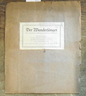 Der Wanderfänger. Ein unbekannter Balladenentwurf Schillers. Den Mitgliedern der Gesllschaft der Bibliophilen zur Jahresversammlung in Leipzig am 23. […]