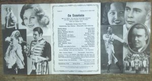 Deutsches Opernhaus Berlin. La Traviata. Programmzettel. Aufführung: Sonntag, 14. April 1935. Oper in 3 Akten nach dem Dumas 'schen Schauspiel 'Die Dame […]