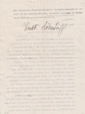 Maschinenschriftlicher Brief an Herrn Redaktor Otto Zinner in Liestal von Ernst F. Löhndorff aus Astano, Tessin, den 21.05.30. Betreff des Briefes: 'Afrika […]