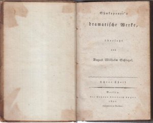 König Heinrich der Sechste. Zweyter Theil ( = Shakespeare' s dramatische Werke, achter ( 8. ) Theil ). -