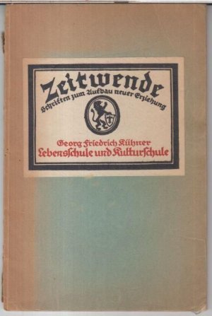 Lebensschule und Kulturschule. Zur Umgestaltung der höheren Schule ( = Zeitwende, Schriften zum Aufbau neuer Erziehung ). - Inhalt: Gibt es eine spezifische […]