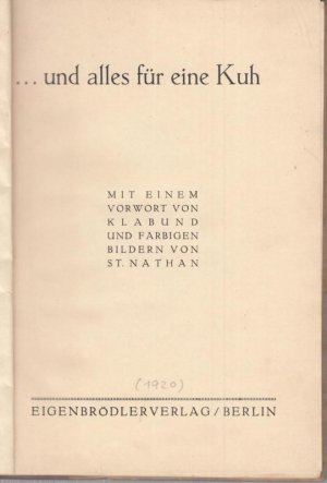 ...und alles für eine Kuh. Ironisch-sentimentale Gedichte von Heinrich Heine.