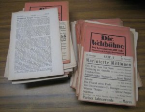 Die Weltbühne: Fast kompletter 24. Jahrgang 1928, nur OHNE Hefte 33 und 42. - Wochenschrift für Politik, Kunst, Wirtschaft. -