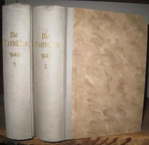 Die Weltbühne: Kompletter III. Jahrgang 1948 in 2 Bänden, Hefte 1 - 52. Wochenschrift für Politik, Kunst, Wirtschaft. -