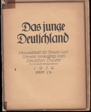 Das junge Deutschland. Heft 12, 1919. Zweiter Jahrgang (Fünfter Jahrgang der 