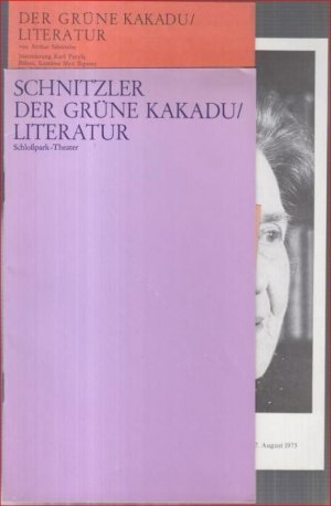 Programmheft zu: Der grüne Kakadu / Literatur. - Inszenierung: Karl Paryla. - Mit: Lothar Blumhagen, Klaus Miedel, Friedrich W. Bauschulte, Curt Bois, […]