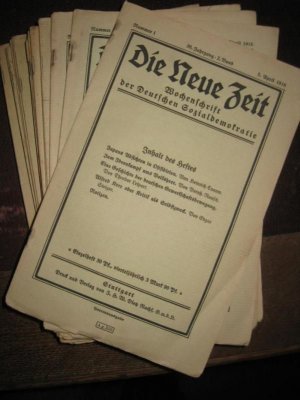 Die Neue Zeit. 36. Jahrgang 2. Band 1918. Fast komplette Folge von 24 Heften aus dem Zeitraum 5.4.1918 - 27.9.1918. Es liegen vor: Nummer 1 - 23 UND Nr […]