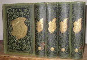 Richard Wagners gesammelte Schriften und Dichtungen. Komplett mit 10 Bänden in 5 Büchern.