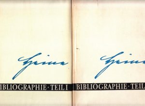 Heine Bibliographie, komplett in 2 Bänden. Teil I: Primärliteratur 1817 - 1953 / Teil II: Sekundärliteratur 1822 - 1953.