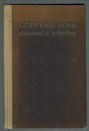 Die gesammelten Schriften.