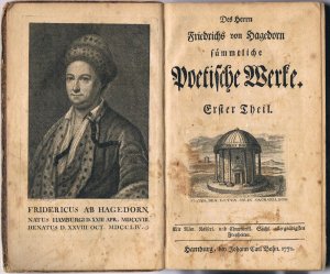 antiquarisches Buch – Hagedorn, Friedrich von – Des Herrn Friedrichs von Hagedorn sämmtliche poetische Werke.