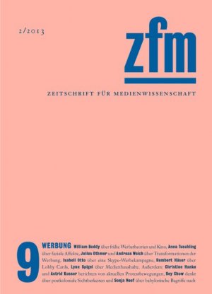 gebrauchtes Buch – Zeitschrift für Medienwissenschaft 9 Werbung