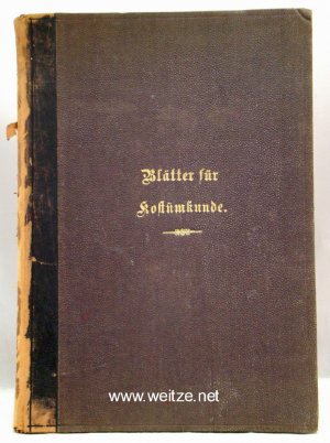 Blätter für Kostümkunde