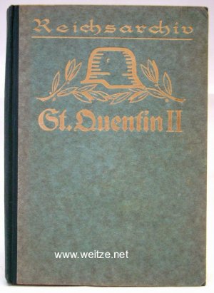 antiquarisches Buch – Reichsarchiv  – Schlachten des Weltkrieges - Band 7b, Die Schlacht bei St. Quentin 1914, II. Teil