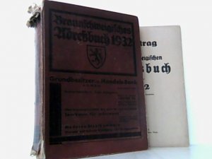 Braunschweigisches Adreßbuch für das Jahr 1932.