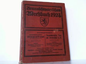 Braunschweigisches Adressbuch für das Jahr 1928.