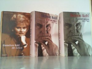 Konvolut aus 3 Büchern Helmut Kohl. Band 1 - Erinnerungen 1982-1990. / Band 2 - Erinnerungen 1990-1994. / Band 3 - Hannelore Kohl - Ihr Leben von D. Kujacinski […]