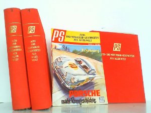 PS - Auto und Motorrad-Geschichten aus aller Welt. Hier Heft 1 - 34 in 34 farbig illustrierten Originalheften in 3 betitelten Original-Leinenmappen.