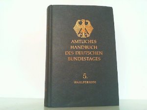 antiquarisches Buch – Deutscher Bundestag – Amtliches Handbuch des Deutschen Bundestages - 5. Wahlperiode.