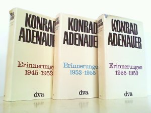 Erinnerungen. Hier in Band 1-3 in 3 Büchern. (1945-1953 / 1953-1955 / 1955-1959).