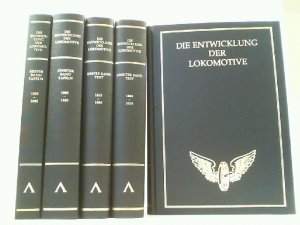 Die Entwicklung der Lokomotive im Gebiete des Vereins mitteleuropäischer Eisenbahnverwaltungen. Hier drei Textbände und 2 Tafelbände KOMPLETT! I. Band […]