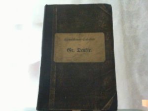 Grundsteuer-Cataster von Gr. Denkte abgeschlossen im Monat Decbr. 1870. Amtsbezirk-Steuerkreis Wolfenbüttel.