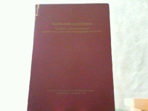 Gemeindeverzeichnis für Mittel- und Ostdeutschland und die früheren deutschen Siedlungsgebiete im Ausland.