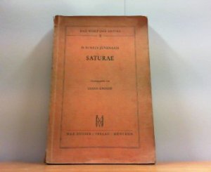 antiquarisches Buch – Juvenalis, D. Junius – Saturae. Mit kritischem Apparat hrsg. von Ulrich Knoche (= Das Wort der Antike, Band 2).