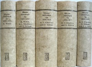 Musen-Almanach für die Jahre 1830 - 1839. 10 Bände in 5 Büchern.