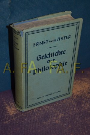 Geschichte der Philosophie (Kröners Taschenausgabe 108)