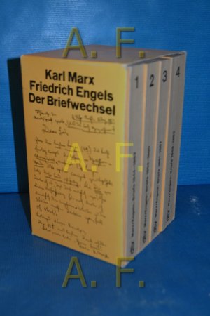 gebrauchtes Buch – Marx, Karl und Friedrich Engels – Der Briefwechsel in 4 Bänden: 1844 - 1883 (ohne Begleitband!) Karl Marx , Friedrich Engels / dtv , 5991 : dtv-Reprint