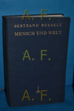 Mensch und Welt : Grundriss d. Philosophie