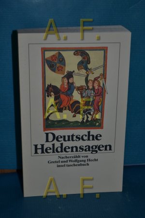 gebrauchtes Buch – Gretel Hecht – Deutsche Heldensagen nacherzählt von Gretel u. Wolfgang Hecht / Insel-Taschenbuch , 345