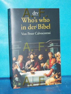 gebrauchtes Buch – Peter Calvocoressi – Whos who in der Bibel