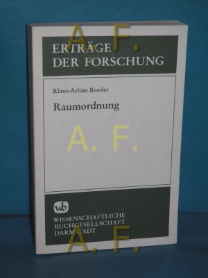 gebrauchtes Buch – Klaus-Achim Boesler – Raumordnung (Erträge der Forschung Band 165)