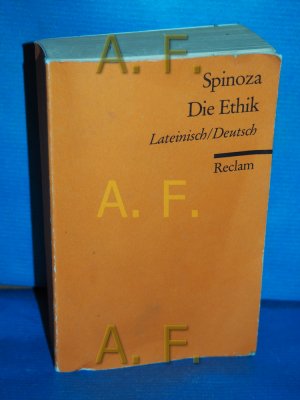 gebrauchtes Buch – Spinoza, Benedictus de und Jakob Stern – Die Ethik : lateinisch und deutsch. Rev. Übers. von Jakob Stern. Nachw. von Bernhard Lakebrink / Reclams Universal-Bibliothek Nr. 851