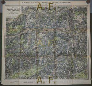 antiquarisches Buch – Gustav Freytag – Special-Touristenkarte der Niederösterr.-steirischen Grenzgebirge Nr. 2. (Blatt 2 von 3) : Westl. Schneealpe, Veitsch, Zeller u. Aflenzer Staritzen, Tonion etc., 1 : 50.000 (ca. cm)