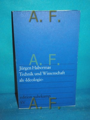 antiquarisches Buch – Jürgen Habermas – Technik und Wissenschaft als "Ideologie" Edition Suhrkamp 287