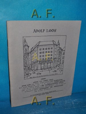 gebrauchtes Buch – Engelmann, Paul  – Adolf Loos