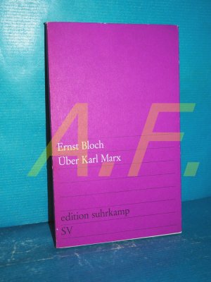 antiquarisches Buch – Ernst Bloch – Über Karl Marx