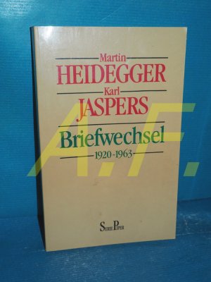 gebrauchtes Buch – Heidegger, Martin – Briefwechsel : 1920 - 1963. Martin Heidegger , Karl Jaspers. Hrsg. von Walter Biemel und Hans Saner / Piper , Bd. 1260, Teil von: Bibliothek des Börsenvereins des Deutschen Buchhandels e.V. Frankfurt, M.