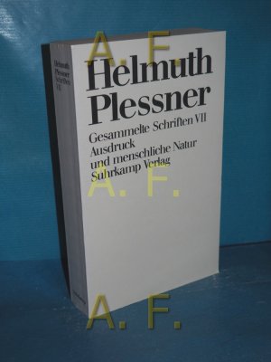 Ausdruck und menschlicher Natur (Gesammelte Schriften VII)