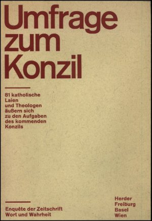 antiquarisches Buch – Umfrage zum Konzil