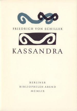 antiquarisches Buch – Friedrich Schiller – Kassandra.